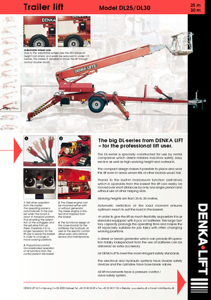 Vontatható teleszkópos munkaállványok Denka-Lift - Rothlehner DL 25 