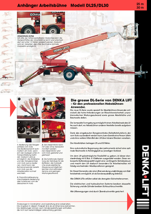 Vontatható teleszkópos munkaállványok Denka-Lift - Rothlehner DL 25 