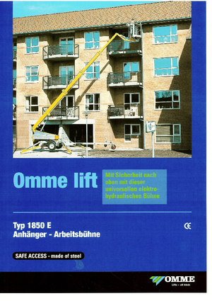 Vontatható teleszkópos munkaállványok OMMELIFT Omme 1850EB