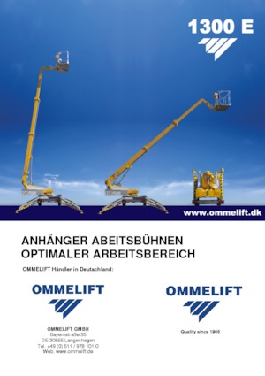 Vontatható teleszkópos munkaállványok OMMELIFT 1300 E