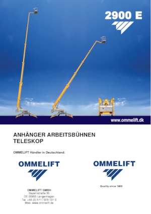 Vontatható teleszkópos munkaállványok OMMELIFT 2900 E