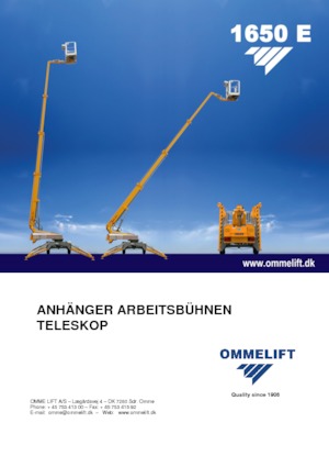 Vontatható teleszkópos munkaállványok OMMELIFT Omme 1300EB