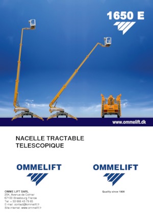 Vontatható teleszkópos munkaállványok OMMELIFT Omme 1300EB