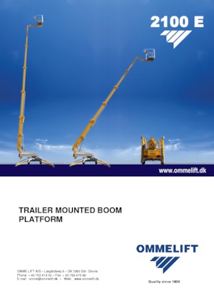 Vontatható teleszkópos munkaállványok OMMELIFT Omme 2100EB