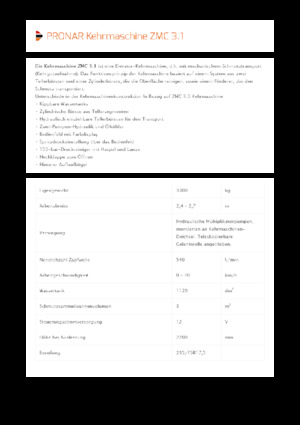 Vontatható seprőgépek Pronar ZMC 3.1