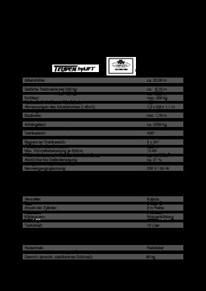 Vontatható teleszkópos munkaállványok TEUPEN Gepard 22 T Rent