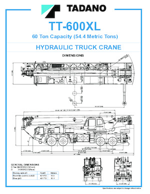 Mobildaruk Tadano TT-600XL