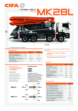 Pumix teherautók CIFA MK28L