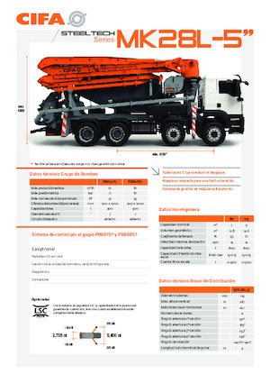 Pumix teherautók CIFA MK28L-5