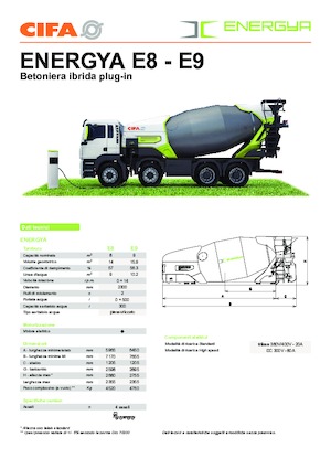Mixer tehergépkocsik CIFA ENERGYA E8