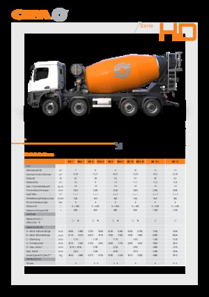 Mixer tehergépkocsik CIFA HDA 7