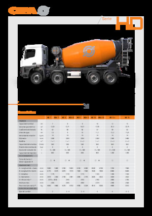 Mixer tehergépkocsik CIFA HDA 7