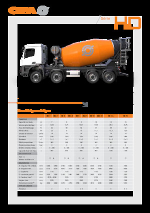 Mixer tehergépkocsik CIFA HD 15