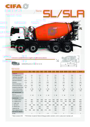 Mixer tehergépkocsik CIFA SL 15