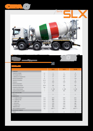 Mixer tehergépkocsik CIFA SLX 8