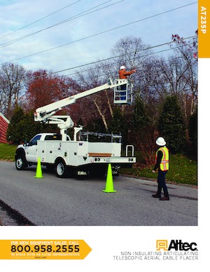 Tehergépkocsira szerelt csuklógémes munkaállványok Altec AT235P