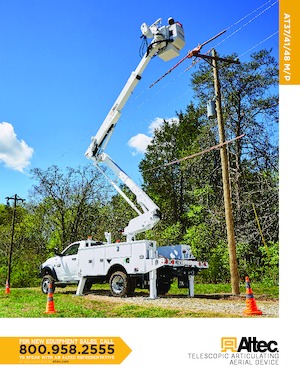 Tehergépkocsira szerelt csuklógémes munkaállványok Altec AT48M/P