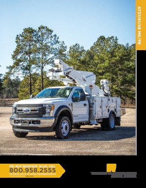 Tehergépkocsira szerelt csuklógémes munkaállványok Altec AT41ME/PE