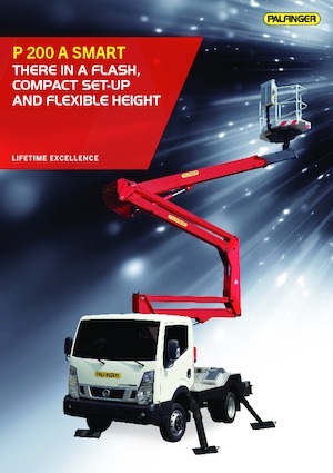 Tehergépkocsira szerelt csuklógémes munkaállványok Palfinger P 200 A