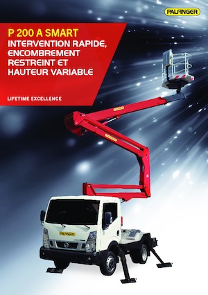 Tehergépkocsira szerelt csuklógémes munkaállványok Palfinger P 200 A