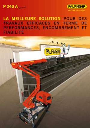 Tehergépkocsira szerelt csuklógémes munkaállványok Palfinger P 240 A