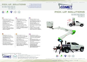Tehergépkocsira szerelt csuklógémes munkaállványok Comet PICK-UP X4-12 