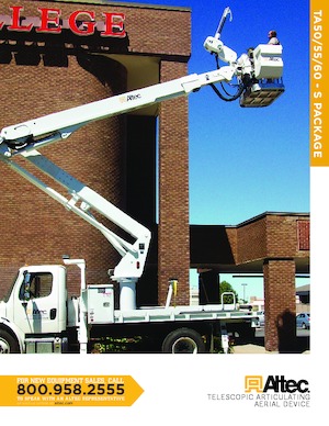 Tehergépkocsira szerelt csuklógémes munkaállványok Altec TA50S