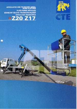 Tehergépkocsira szerelt csuklógémes munkaállványok CTE Z 20