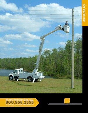 Tehergépkocsira szerelt csuklógémes munkaállványok Altec AM60E