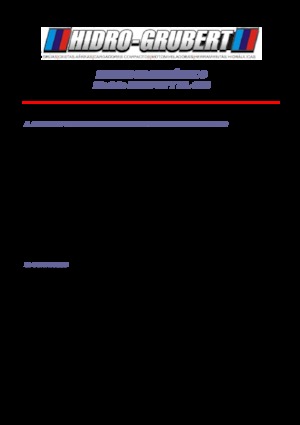 Tehergépkocsira szerelt csuklógémes munkaállványok Hidro-Grubert BL 10C