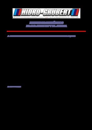 Tehergépkocsira szerelt csuklógémes munkaállványok Hidro-Grubert BL 20C