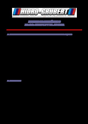Tehergépkocsira szerelt csuklógémes munkaállványok Hidro-Grubert BL 20CA