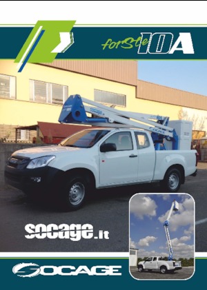 Tehergépkocsira szerelt csuklógémes munkaállványok Socage forSte 10 A