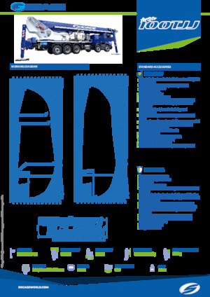 Tehergépkocsira szerelt teleszkópos munkaállványok Socage forSte 100TJJ