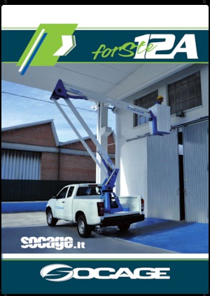 Tehergépkocsira szerelt csuklógémes munkaállványok Socage forSte 12 A