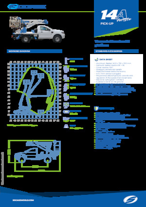 Vontatható csuklógémes munkaállványok Socage forSte 14 A