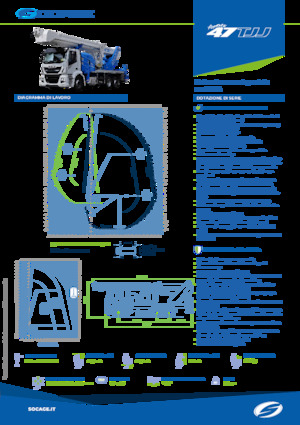 Tehergépkocsira szerelt teleszkópos munkaállványok Socage forSte 47 TJJ