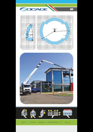 Tehergépkocsira szerelt teleszkópos munkaállványok Socage forSte 54 TJJ