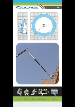 Tehergépkocsira szerelt csuklógémes munkaállványok Socage forSte 61 TJJ
