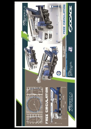 Tehergépkocsira szerelt teleszkópos munkaállványok Socage forSte 75 TJJ