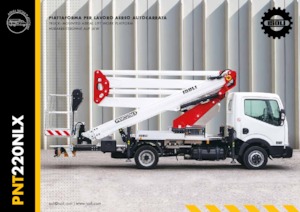 Tehergépkocsira szerelt csuklógémes munkaállványok ISOLI PNT220NLX