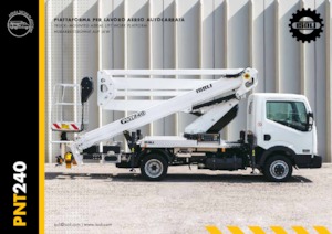 Tehergépkocsira szerelt csuklógémes munkaállványok ISOLI PNT240