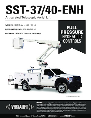 Tehergépkocsira szerelt csuklógémes munkaállványok Versalift SST-40-ENH