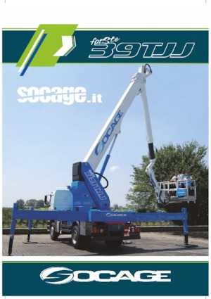 Tehergépkocsira szerelt csuklógémes munkaállványok Socage TJJ 39