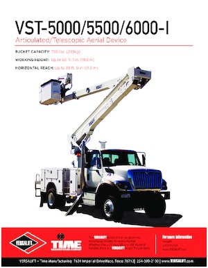 Tehergépkocsira szerelt csuklógémes munkaállványok Versalift VST-5000-I