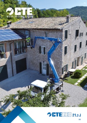 Tehergépkocsira szerelt csuklógémes munkaállványok CTE ZED 21.3 JH