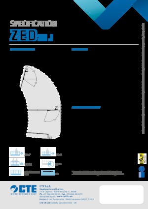 Tehergépkocsira szerelt csuklógémes munkaállványok CTE ZED 26 J