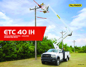 Vontatható csuklógémes munkaállványok Palfinger ETC 40 IH