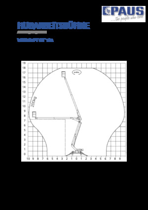 Tehergépkocsira szerelt csuklógémes munkaállványok Paus GT 18 A