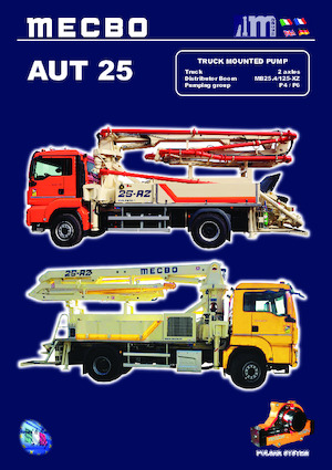 Tehergépkocsira szerelt betonszivattyúk Mecbo AUT 25 RZ P4.65